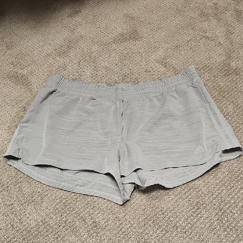 adidas Women's Light Gray Athletic Shorts